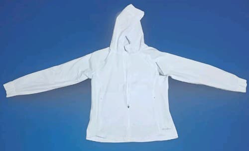 Eddie Bauer Athens Get Fit Jacket Full Zip Hooded White Womens Medium. - Thumbnail 3