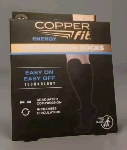 Copper Energy Fit Compression Socks. L/XL - Image 1