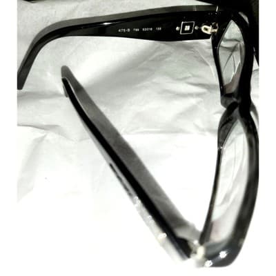 Bvlgari Black Crystal Temple Rectangle Eyeglasses Italy 475-B 799 53 16 135. - Thumbnail 3