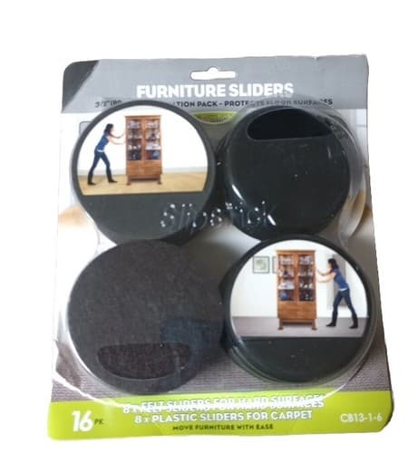 Slipstick Premium Furniture Sliders for All Floor Surfaces 16 Piece Moving Ki... - Image 1