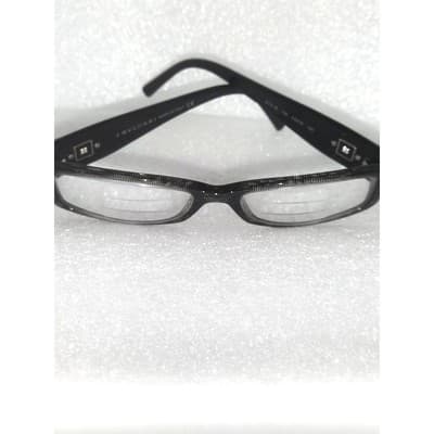 Bvlgari Black Crystal Temple Rectangle Eyeglasses Italy 475-B 799 53 16 135. - Thumbnail 5