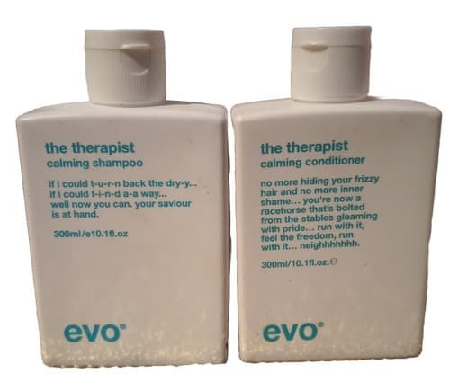 Evo The Therapist Calming Shampoo and Conditioner 10.1 oz each - Image 1