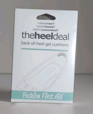 The Heel Deal: Back of Heel Gel Cushions, 4 Pcs Clear"Same Day Shipping". - Image 1