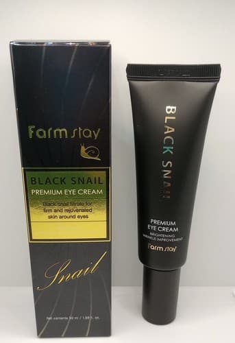 FARMSTAY Black Snail Premium Eye Cream Improves The Appearance Of Wrinkles 50ml. - Image 1