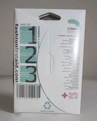 The Heel Deal: Back of Heel Gel Cushions, 4 Pcs Clear"Same Day Shipping". - Thumbnail 2