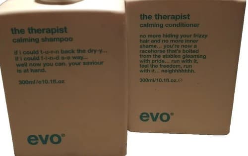 Evo The Therapist Calming Shampoo and Conditioner 10.1 oz each - Thumbnail 5