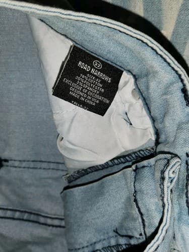 Road Narrows NYC Mens Y2K Jeans Acid Wash Size 32 Distressed - Thumbnail 6