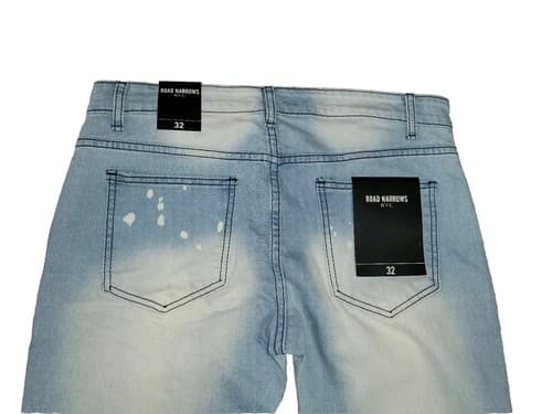 Road Narrows NYC Mens Y2K Jeans Acid Wash Size 32 Distressed - Thumbnail 7