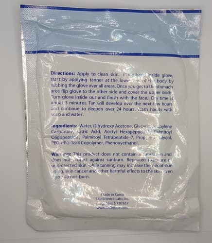 Dr. Denese NY Self Tanning Glove with Advance Peptide Technology(1 Glove). - Thumbnail 2