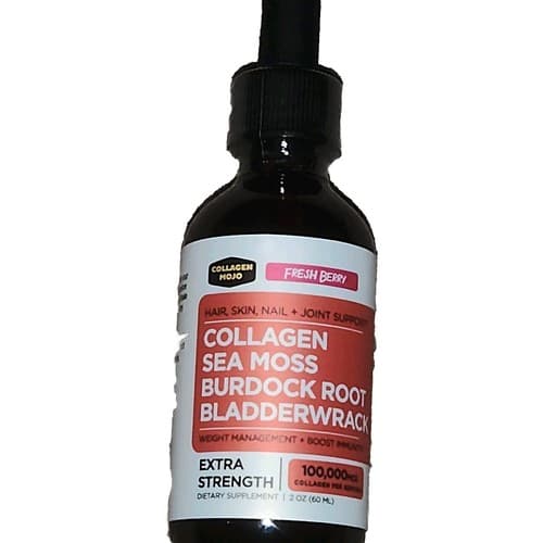 Collagen Mojo Liquid Peptides W/ Sea Moss,Burdock Root &BladderWack Sealed 2oz. - Thumbnail 4