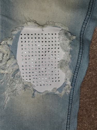 Road Narrows NYC Mens Y2K Jeans Acid Wash Size 32 Distressed - Thumbnail 3