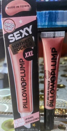 Soap & Glory Sexy Mother Pucker XXL Ultra Plump Lip Gloss Nude In Town 10ml New - Image 1