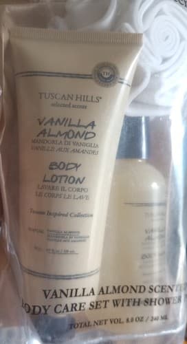 Tuscan Hill Scents Vanilla Almond Scented Body Care 3 Piece Set. - Thumbnail 3