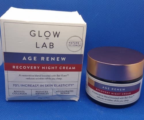 Glow Lab Age Renew Recovery Night Cream 1.7oz/ 50g."SEE DETAILS". - Image 1