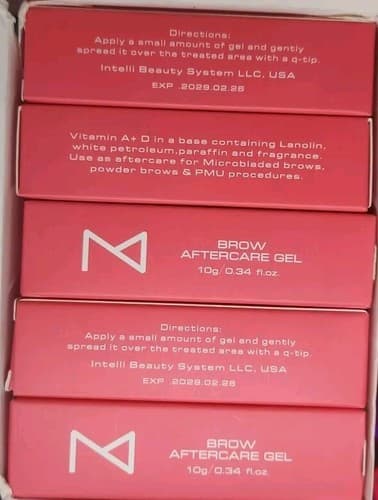 Brow Aftercare Gel HealingVitamin A&D Tattoo Skin Anti-Scar Tattoo_25pack 10g.ea - Thumbnail 3