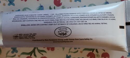 Laura Ashley - Hand Cream 4 Lot Gift Set, Lavender And Sage 1oz Ea . - Thumbnail 3