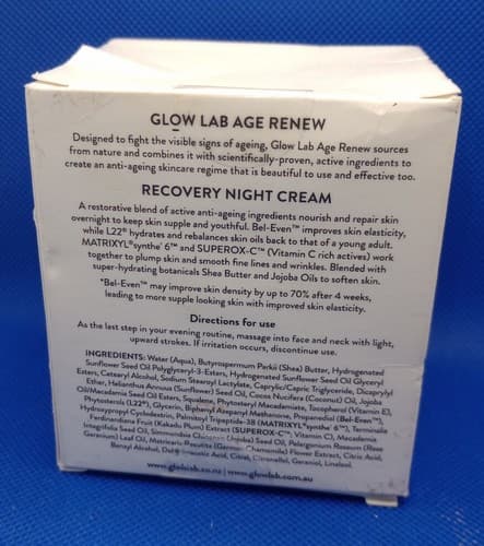 Glow Lab Age Renew Recovery Night Cream 1.7oz/ 50g."SEE DETAILS". - Thumbnail 3