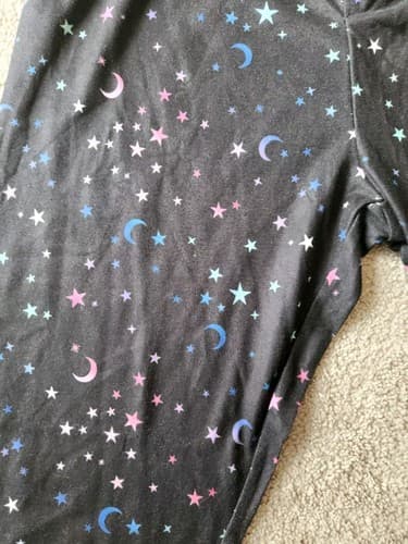 Sugar & Jade Black Stars Stretch Leggings Size XL 14-16. - Thumbnail 4