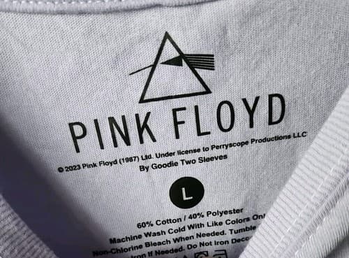 Pink Floyd Graphic T-Shirt Band Tee Womens Lg.Oversized Short Sleeve Purple. - Thumbnail 4