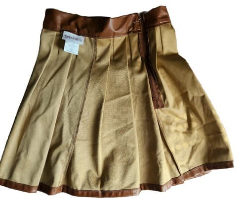 Tween Diva Girls Brown Pleated Skirt, Size 14. - Thumbnail 5