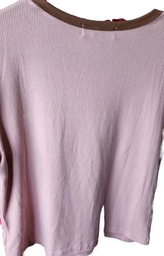 No Comment Women Pink/ Brown Short Sleeve T-Shirt X-Large. - Thumbnail 5