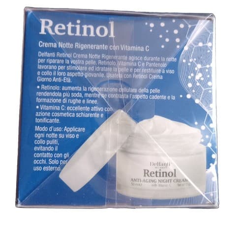 Delfanti RETINOL RENEWAL NIGHT CREAM 1.7oz Italy. A+Seller. - Thumbnail 4