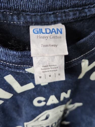 Gildan Smokey The Bear Only You Can Prevent Wildfires Classic Blue Crop T-Shirt - Thumbnail 3