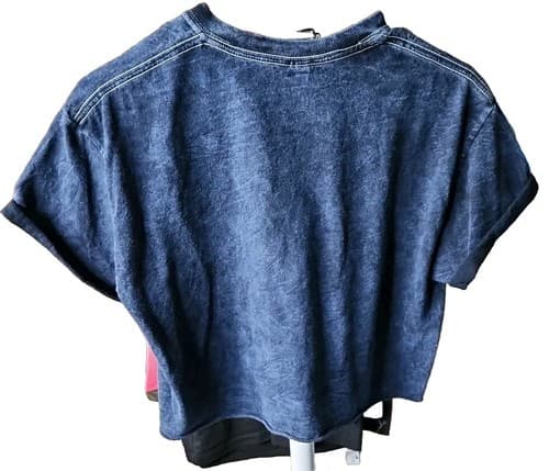 Gildan Smokey The Bear Only You Can Prevent Wildfires Classic Blue Crop T-Shirt - Thumbnail 4