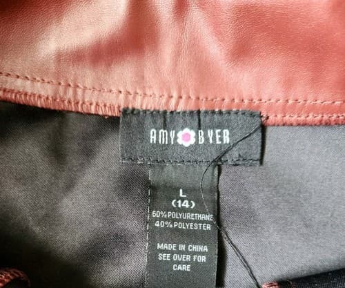 Amy Byer Med Mini Skirt w/ Snaps Terra Cotta, Size 14. RN# 31310. - Thumbnail 4