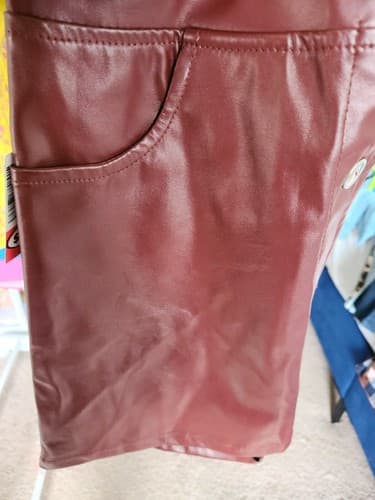 Amy Byer Med Mini Skirt w/ Snaps Terra Cotta, Size 14. RN# 31310. - Thumbnail 6