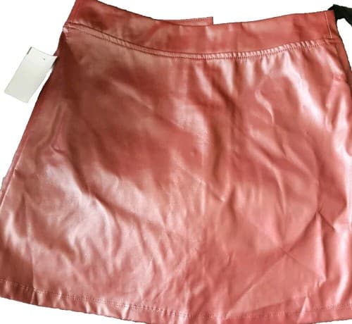 Amy Byer Med Mini Skirt w/ Snaps Terra Cotta, Size 14. RN# 31310. - Thumbnail 3