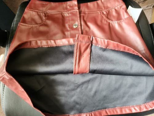 Amy Byer Med Mini Skirt w/ Snaps Terra Cotta, Size 14. RN# 31310. - Thumbnail 8