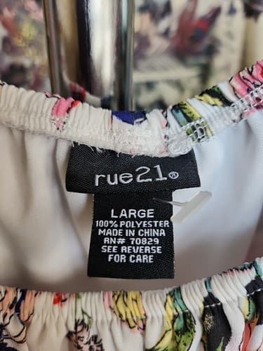 Rue21 Tops | Floral Top Size Lg"Multi Color". - Thumbnail 4