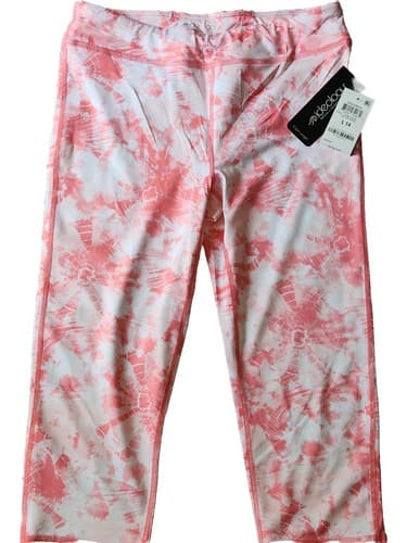 IDEOLOGY GIRLS FLORAL ATHLETIC CAPRI LENGTH LEGGINGS NEW W/TAGS SIZE Large 14 - Image 1