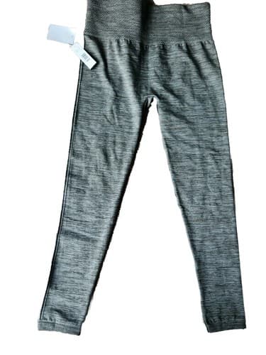 New Direction Womens Gray Check Petite Fleece Leggings Size XLarge. - Thumbnail 2