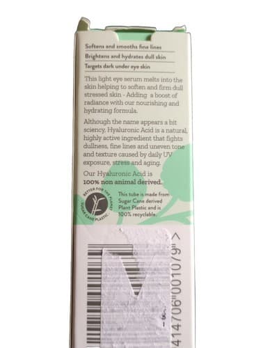 By Nature Eye Serum Hydrating Hyaluronic Acid Collagen Vitamin E 15g/ 1/2oz NIB. - Thumbnail 5