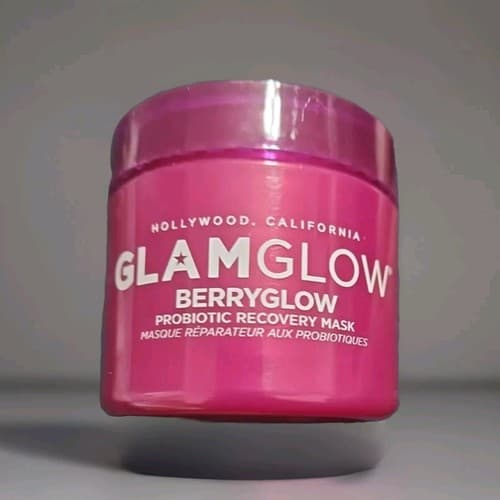GLAMGLOW BERRYGLOW Probiotic Recovery Face Mask NWOB 2.5oz / 75ml MSRP $49 - Image 1