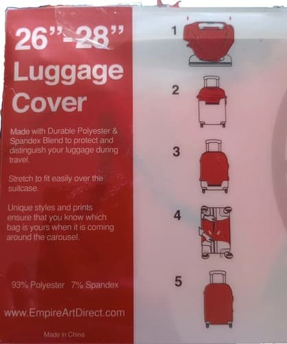 Luggage Cover Fits 26”-28” Luggage Polyester Blend by Empire Art EAD, BOSS LADY - Thumbnail 2