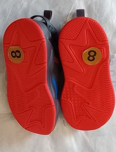 NEW NWOB KIDS TODDLER SZ 8 PUMA RS-X RUNNING SHOE SNEAKER RED BLACK BLUE NEON. - Thumbnail 5