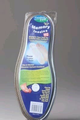 Memory Foam Shoe Insoles Men Women Customize For Your Size And Show New Sealed - Image 1