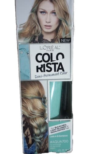Loreal Colorista Semi-Permanent Temporary Hair Color #AQUA700 - Image 1