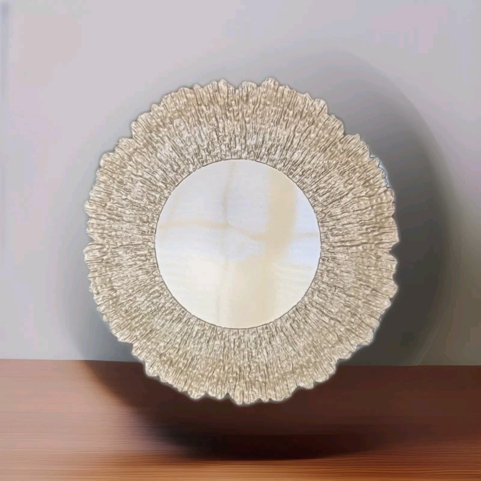 Set of 12 Plastic Gold Charger Plates 13"Reusable Reef Serving for Dinner Round - Image 1