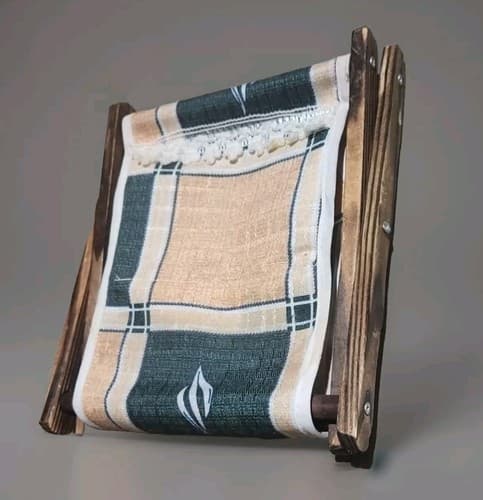 Miniature Handmade Wooden Folding Laundry Hamper (Size 6” X 6”) - Thumbnail 2