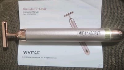New In Box Vivitar Simply Beautiful Facial Stimulator Rose Gold Tone - Thumbnail 2