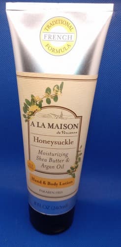A La Maison de Provence Honeysuckle Shea Butter & Argan Oil Hand/Body Lotion 8oz - Image 1