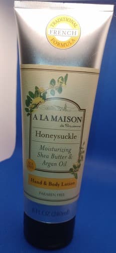 A La Maison de Provence Honeysuckle Shea Butter & Argan Oil Hand/Body Lotion 8oz - Thumbnail 4