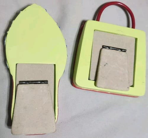 Flip Flop+Purse Picture Frames Set of 2:Green/Pink Red Beach Flower Mini Decor. - Thumbnail 4