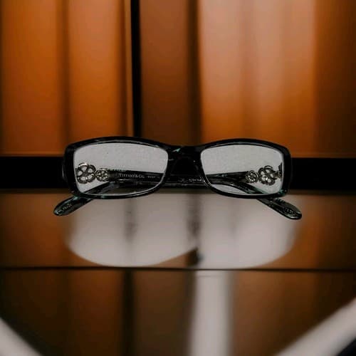 TIFFANY & CO TF2048-B 8129 53mm Blue Gray Havana Eyeglasses Frames Italy - Image 1