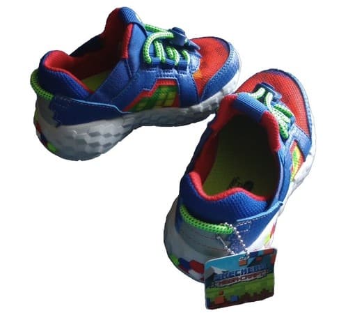 Skechers Mega Craft Red/Green/Blue Sneakers Shoes Boy's Size 8C Magnet.Brand New - Thumbnail 3