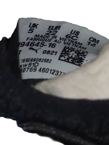 NEW KIDS TODDLER SZ 6C PUMA RS-X RUNNING SHOE SNEAKER BLACK BLUE NEON. - Thumbnail 4